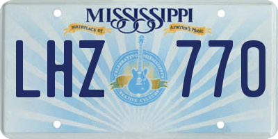 MS license plate LHZ770