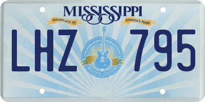 MS license plate LHZ795
