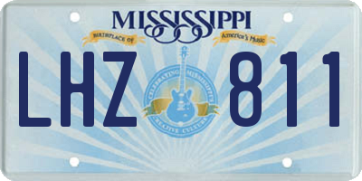 MS license plate LHZ811