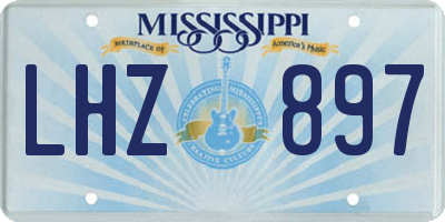 MS license plate LHZ897