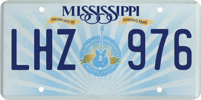 MS license plate LHZ976