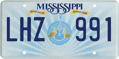MS license plate LHZ991