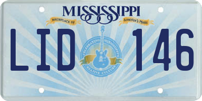 MS license plate LID146