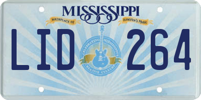 MS license plate LID264