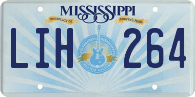 MS license plate LIH264