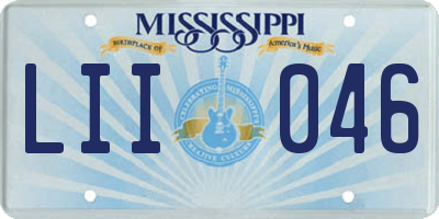 MS license plate LII046