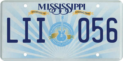 MS license plate LII056