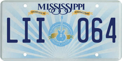 MS license plate LII064