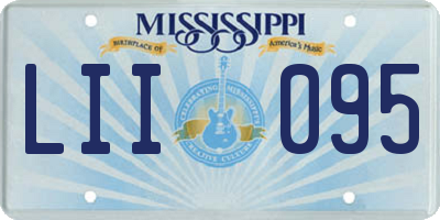MS license plate LII095