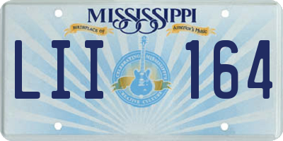 MS license plate LII164
