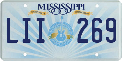 MS license plate LII269