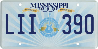 MS license plate LII390
