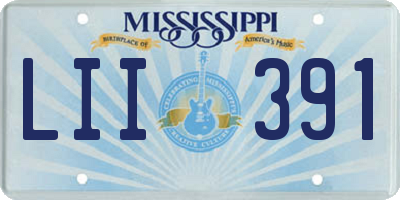 MS license plate LII391