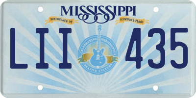 MS license plate LII435