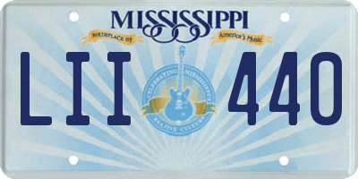 MS license plate LII440