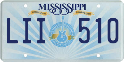 MS license plate LII510