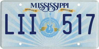 MS license plate LII517
