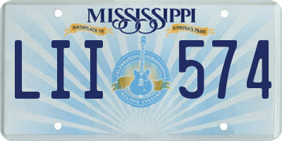 MS license plate LII574