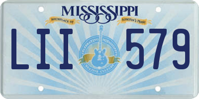 MS license plate LII579