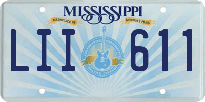 MS license plate LII611