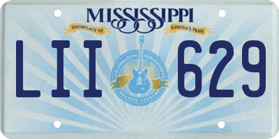 MS license plate LII629