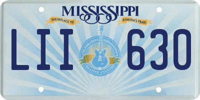 MS license plate LII630