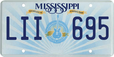 MS license plate LII695