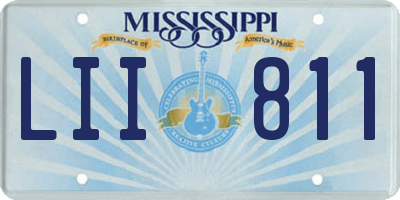 MS license plate LII811