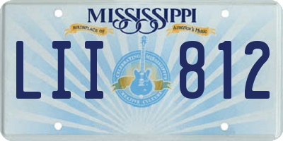 MS license plate LII812