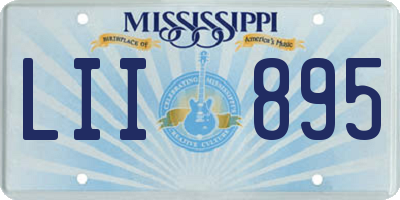 MS license plate LII895