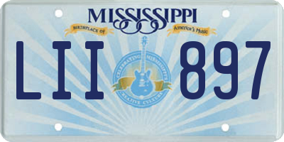 MS license plate LII897