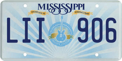 MS license plate LII906