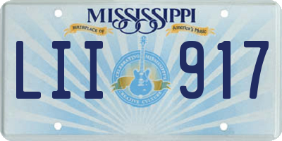 MS license plate LII917