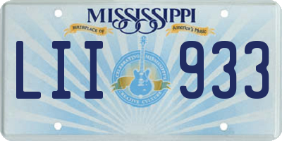 MS license plate LII933