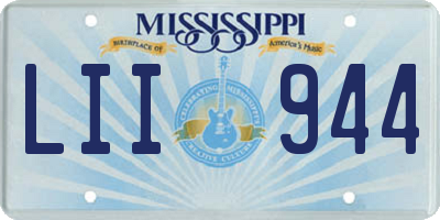 MS license plate LII944
