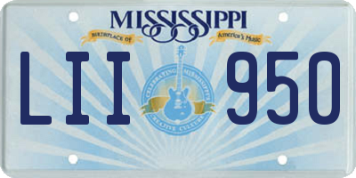 MS license plate LII950
