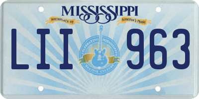MS license plate LII963