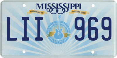 MS license plate LII969