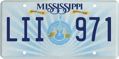 MS license plate LII971