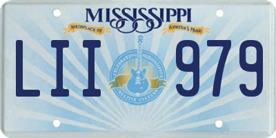 MS license plate LII979