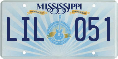 MS license plate LIL051