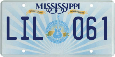 MS license plate LIL061