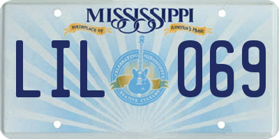 MS license plate LIL069
