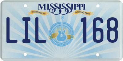 MS license plate LIL168