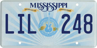 MS license plate LIL248