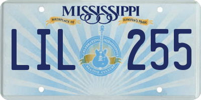 MS license plate LIL255