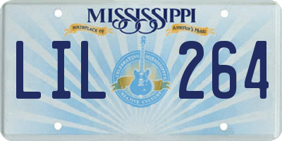 MS license plate LIL264
