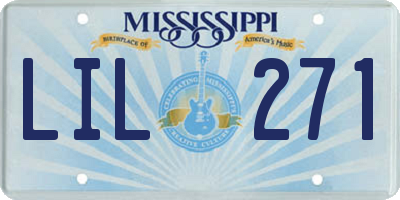 MS license plate LIL271