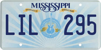 MS license plate LIL295