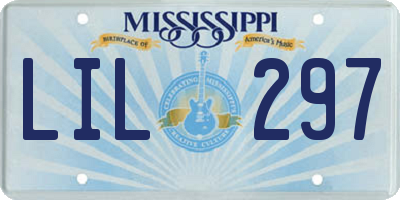MS license plate LIL297